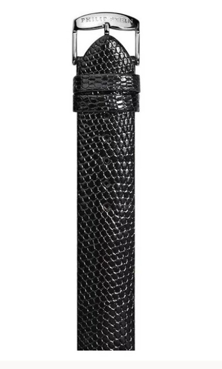 Philip Stein X-Long Black Lizard Strap 2-ZBXL.  SKU:  321069.  Available at DiamondBayJewelers.com