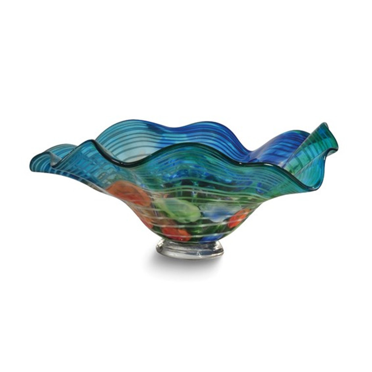 Dale Tiffany Favrile Newport Handcrafted Art Glass Bowl.  SKU: 001005. Available at DiamondBayJewelers.com