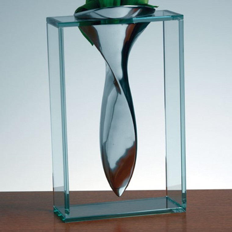 Badash Handcrafted Lead-free Glass/Aluminum Elvis Vase.  SKU: 001008. Available at DiamondBayJewelers.com