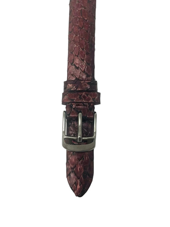 Dark Pink Snake Strap - Model 4-SDP.  SKU: 567002.  Available at DiamondBayJewelers.com