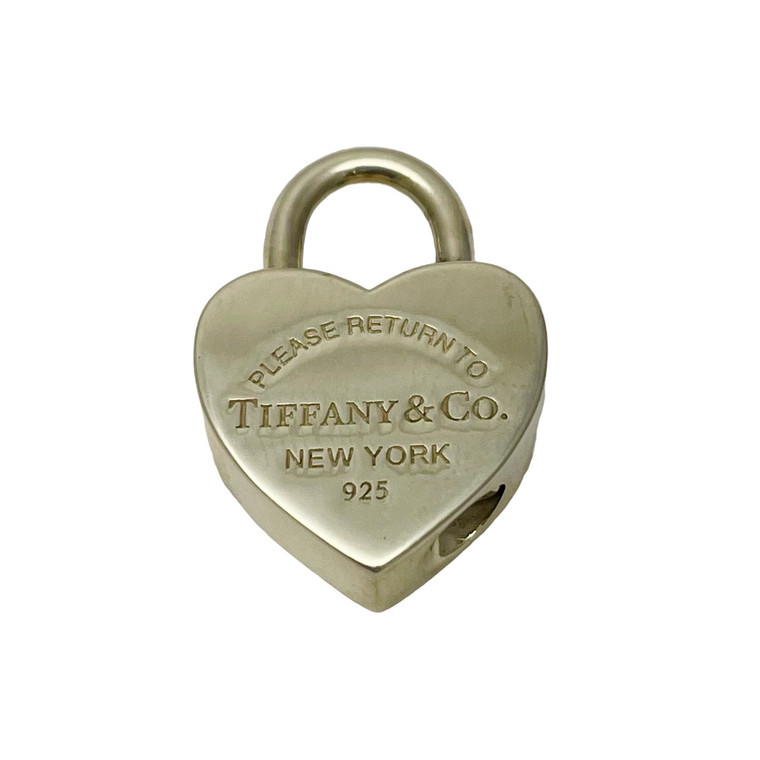 Tiffany & Co. Sterling Silver Heart Lock Charm.  SKU: 457001.  Available at DiamondBayJewelers.com