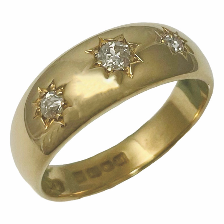 18KY Diamond Star Ring.  SKU: 999006.  Available at DiamondBayJewelers.com