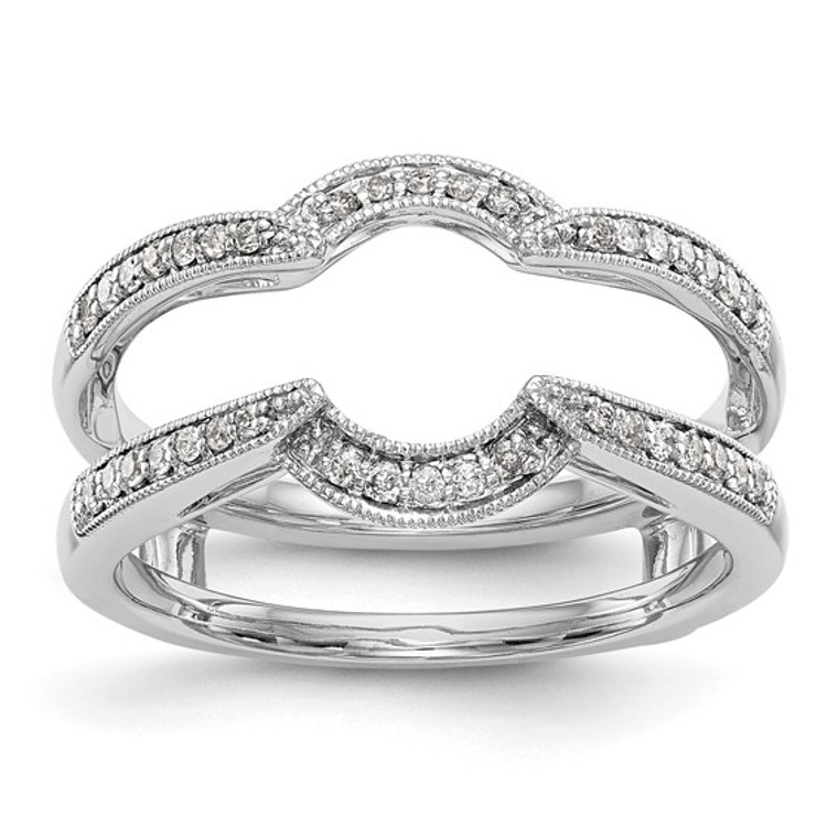 14K White Gold 1/5 carat Diamond Ring Guard.  SKU: 690909.  Available at DiamondBayJewelers.com