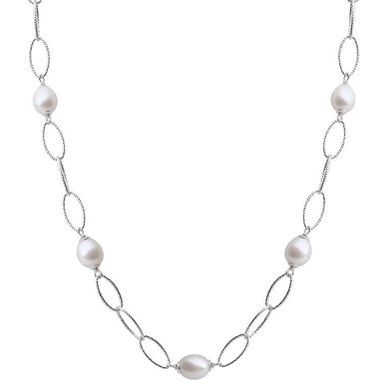 Sterling Silver  Imperial Pearls Freshwater Pearl Necklace 667881FW Available at Diamond Bay Jewelers.