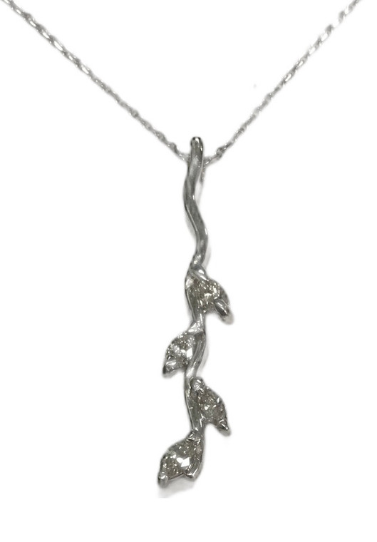 14K White Gold Diamond 4 Marquis Necklace Chain is adjustable 16 to 18 Inches with a Lobster Claw Closure available at www.diamondbayjewelers.com SKU:0220245