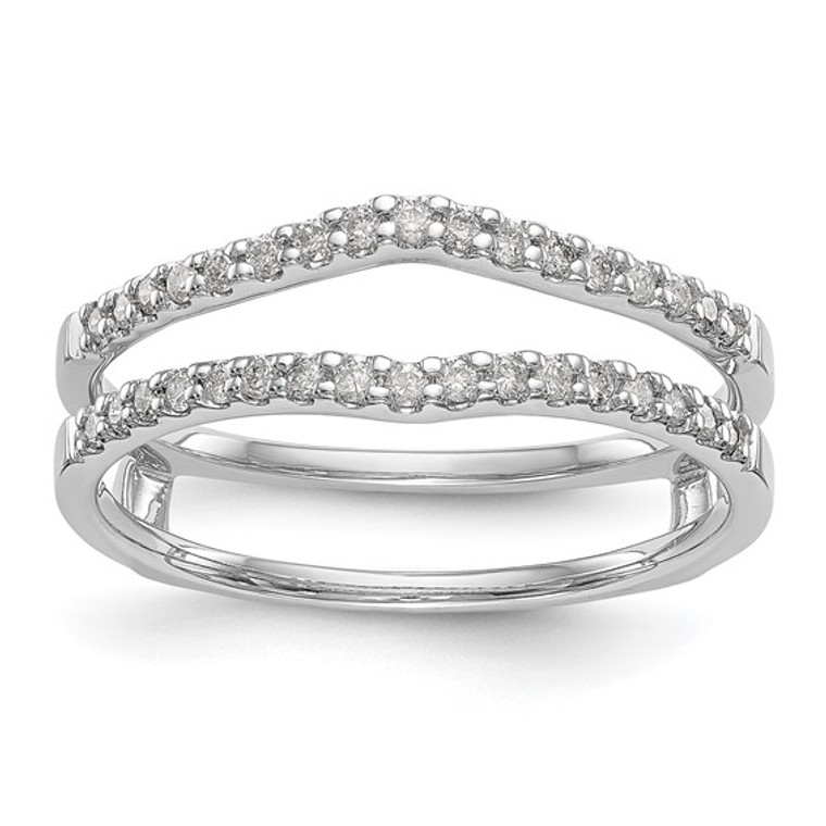 14K White Gold 1/4 carat Diamond Complete Ring Guard SKU:1042406 available at www.diamondbayjewelers.com