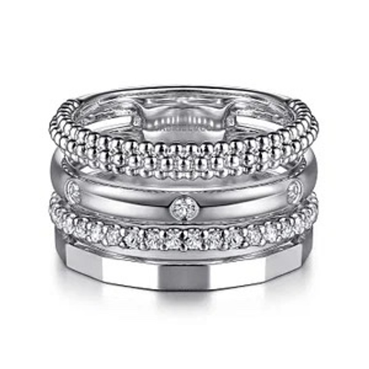 925 Sterling Silver Bujukan White Sapphire Easy Stackable Ring
LR52690SVJWS SKU:4052403 available at www.diamondbayjewelers.com