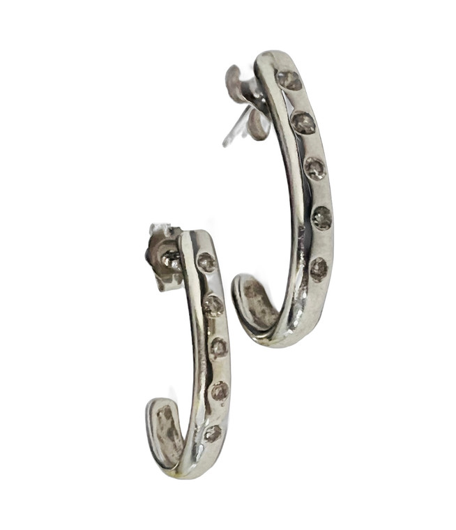 10KW Hoop Earrings 0.20ctw Dias.  SKU: 111722.  Available at DiamondBayJewelers.com