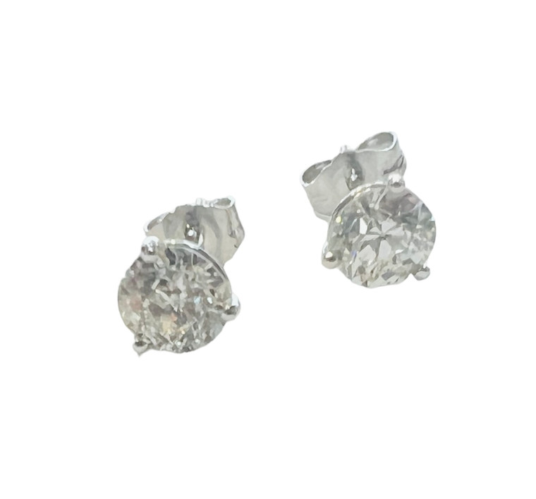 14K White Gold Diamond Martini Studs 1.50 ctw.  SKU: JB2122.  Available at DiamondBayJewelers.com