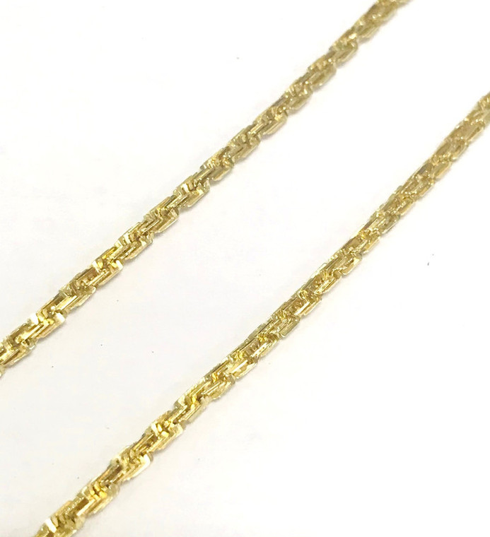 14KY Diamond-Cut Rope Chain 24".  SKU: G55.  Available at DiamondBayJewelers.com