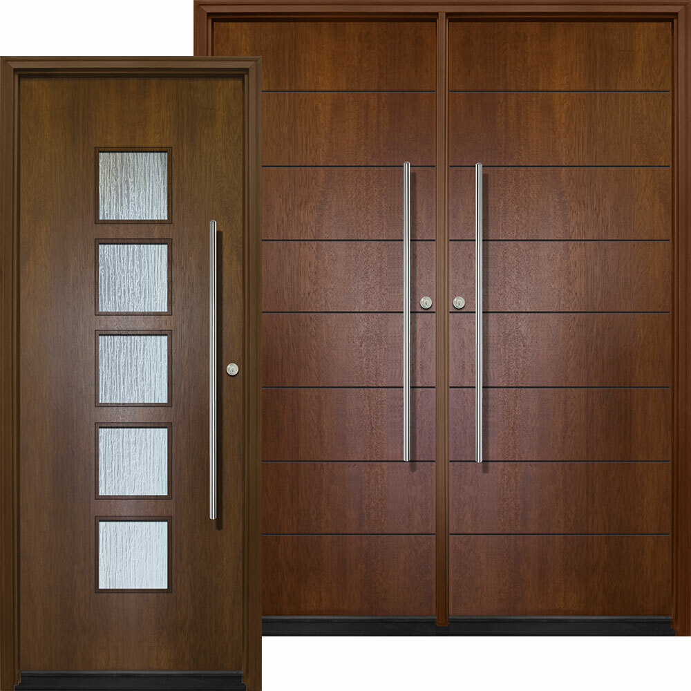 DoorCrafter Long Pull Modern Doors WoodCraft GlassCraft Door Company