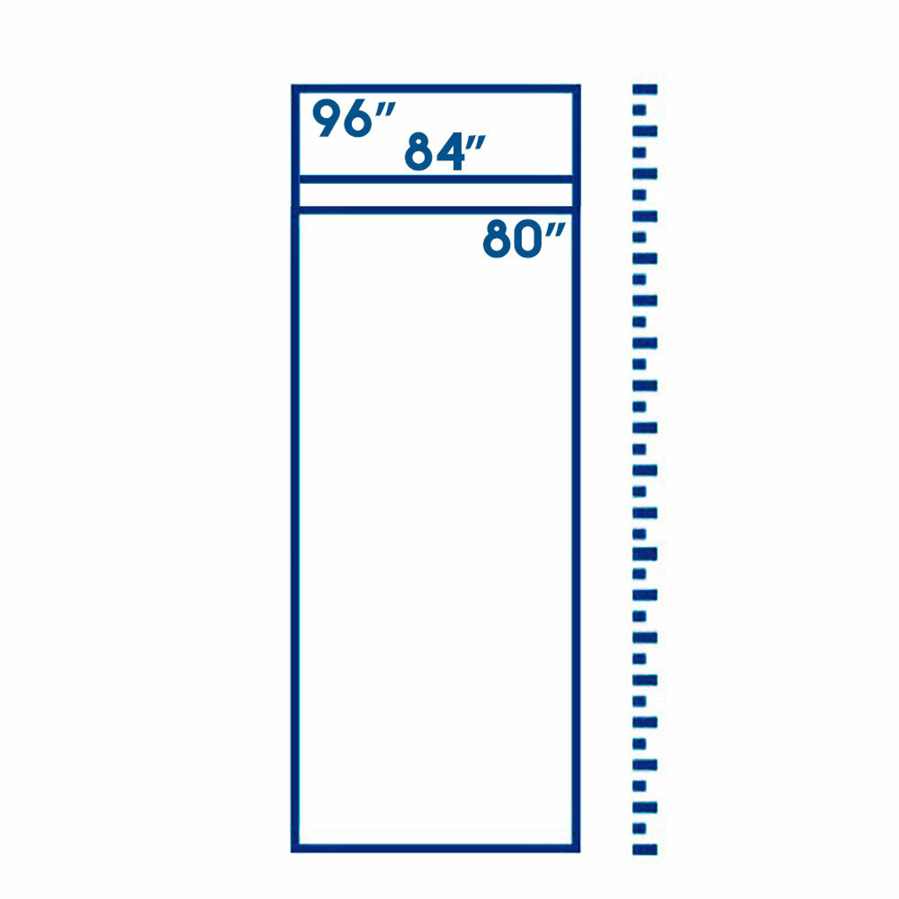 80" - 96"