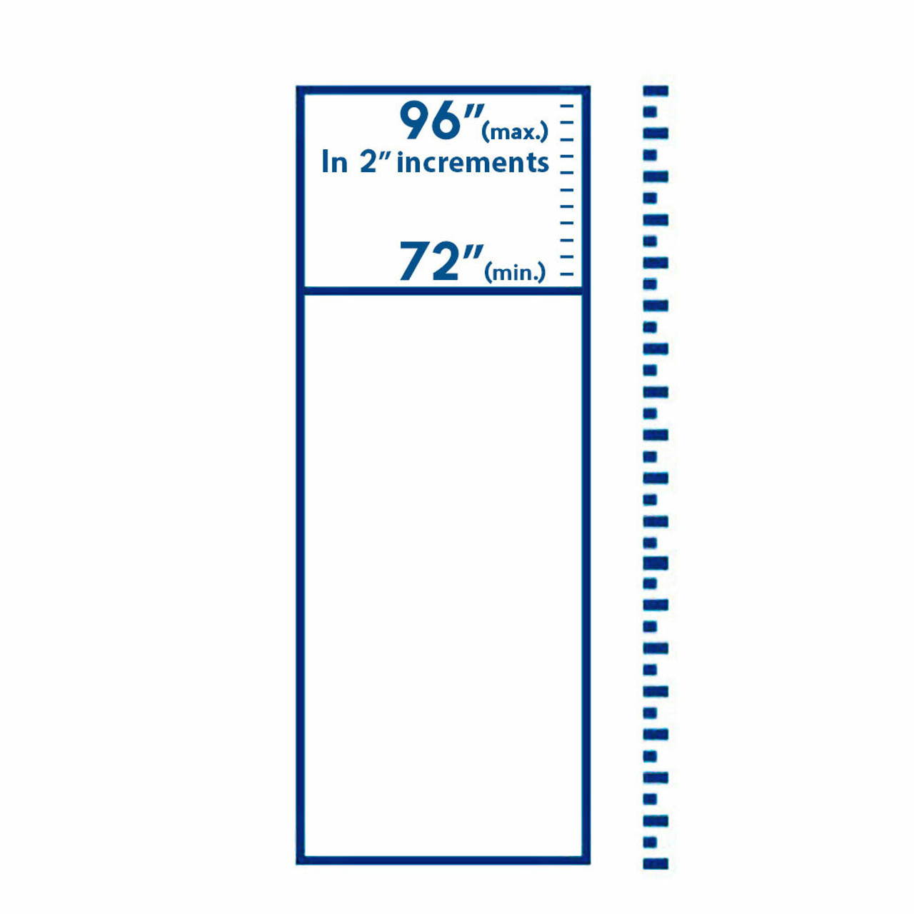 Patterned Heights 72"-96"