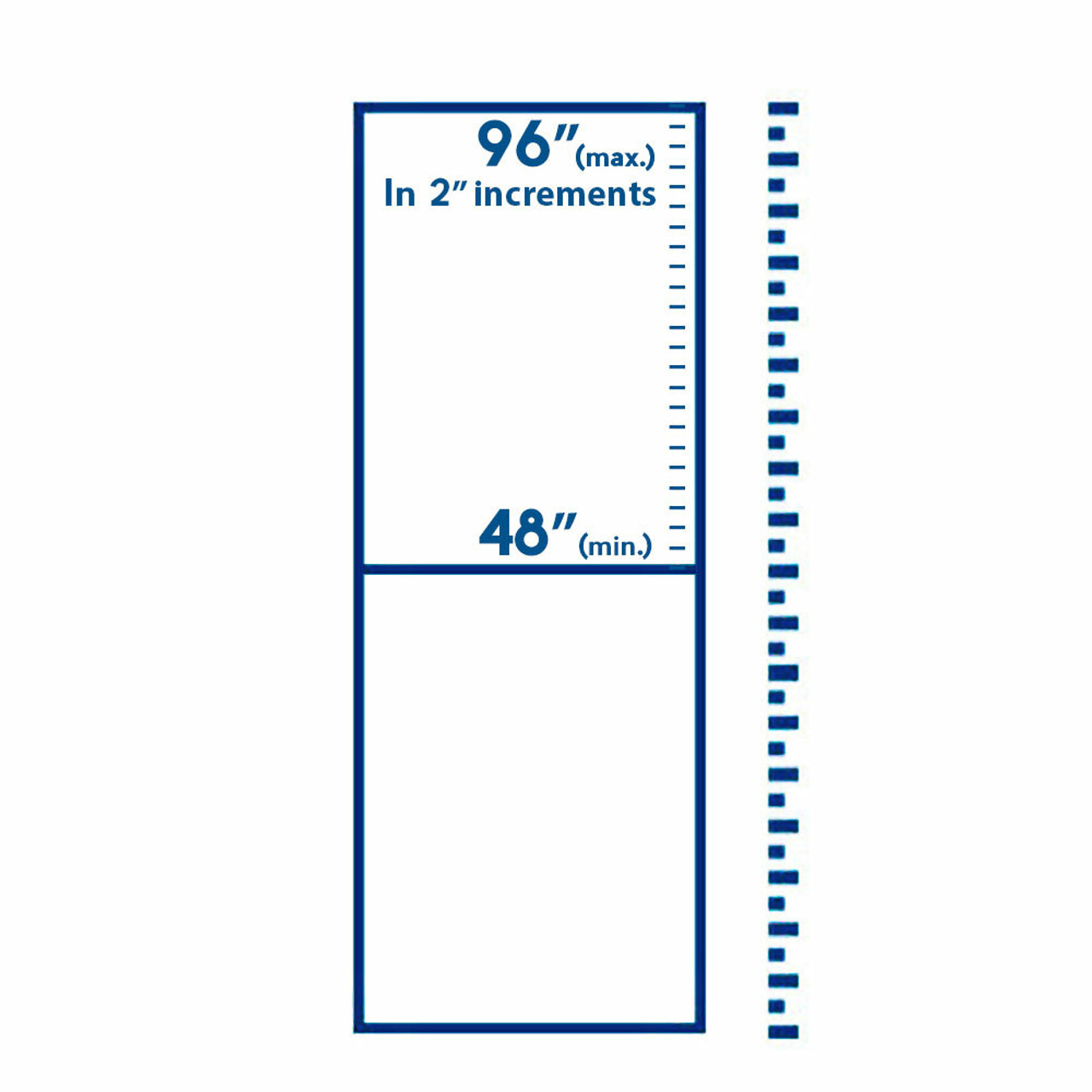 Plank Heights 48"-96"