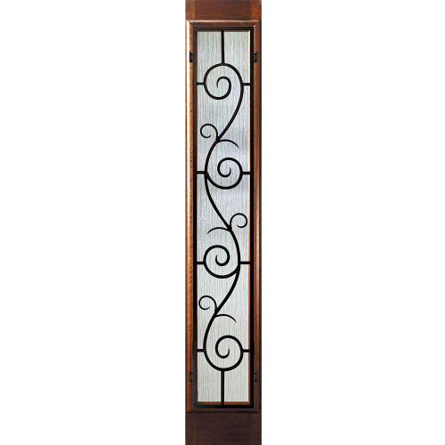 Sidelite | WoodCraft | Full Lite St. Charles WI Grille | 6'8" Tall - P75662WS