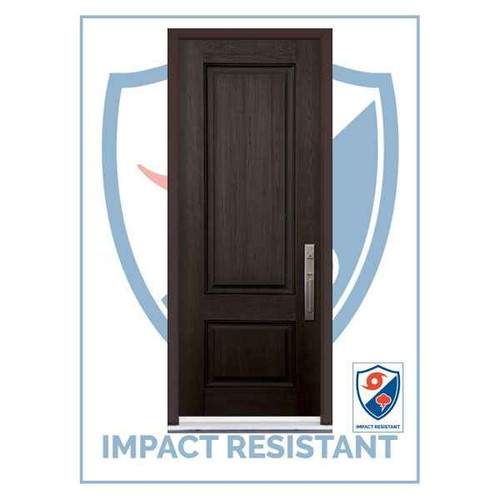 IMPACT RATED | 2 Panel Mahogany | 8' Tall - IMP-SBM30802P
