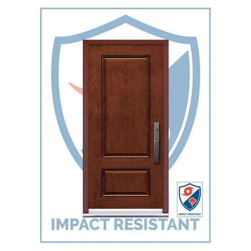 IMPACT RATED | 2 Panel Mahogany | 6'8 Tall - IMP-SBM30682P