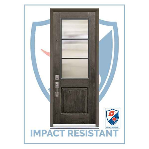 IMPACT RATED | 2/3 Lite 3 Lite Horizontal SDL | 8' Tall - IMP-MKR17000-SDL3H