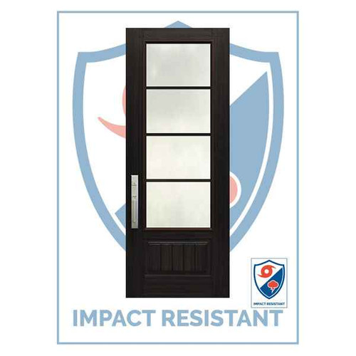 IMPACT RATED DR | 3/4 SDL 4 Lite Horizontal | 8'0 - MCR18000-SDL4H-IMPDR