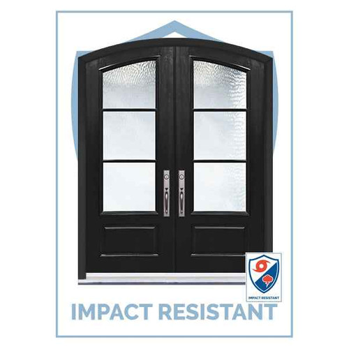 IMPACT RATED DR | Arch Top Double SDL 3 Lite | 8' Tall - MCR91000-SDL3-IMPDR
