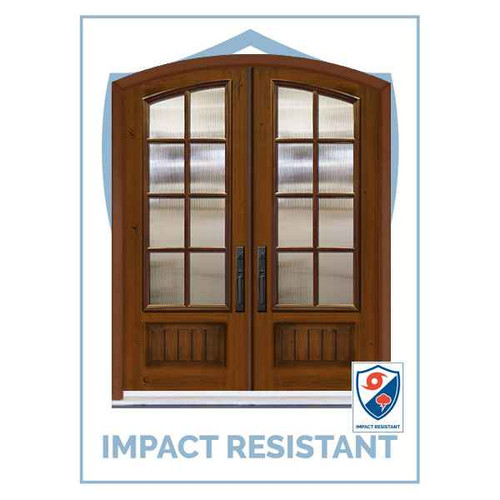 IMPACT RATED DR | Arch Top Double SDL 8 Lite | 8' Tall - MCR91000-SDL8-IMPDR