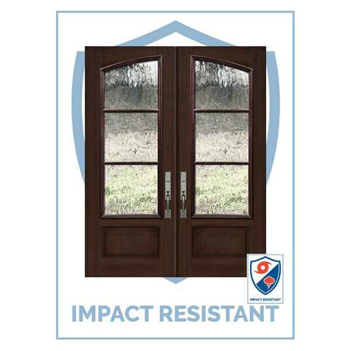 IMPACT RATED DR | Square Top Arch Lite Double SDL 3 Lite | 8' Tall - MCR93000-SDL3-IMPDR