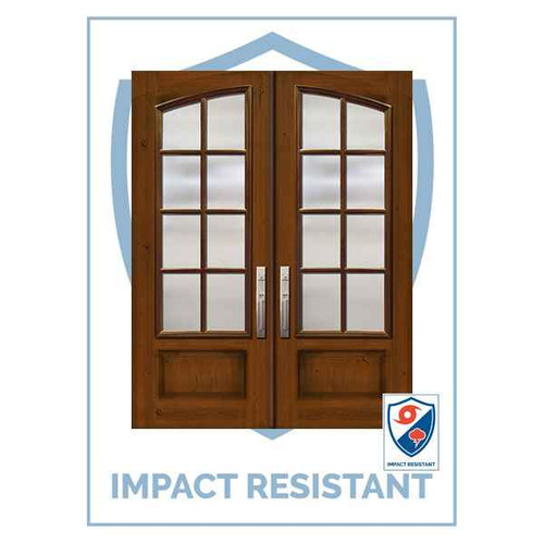 IMPACT RATED DR | Square Top Arch Lite Double SDL 8 Lite | 8' Tall - MCR93000-SDL8-IMPDR