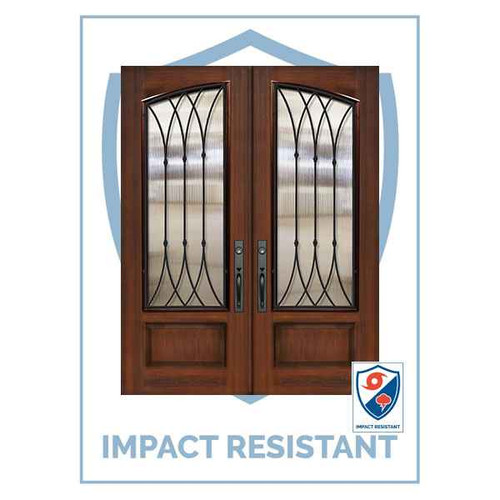 IMPACT RATED DR | Square Top Arch Lite Double Warwick WI Grille | 8' Tall - MCR93000WW-IMPDR