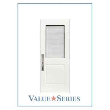 Henson | ValueSeries | 1/2 Lite with Blinds HEN RH | 6'8" Tall - DFVH1-BL-HEN-RH