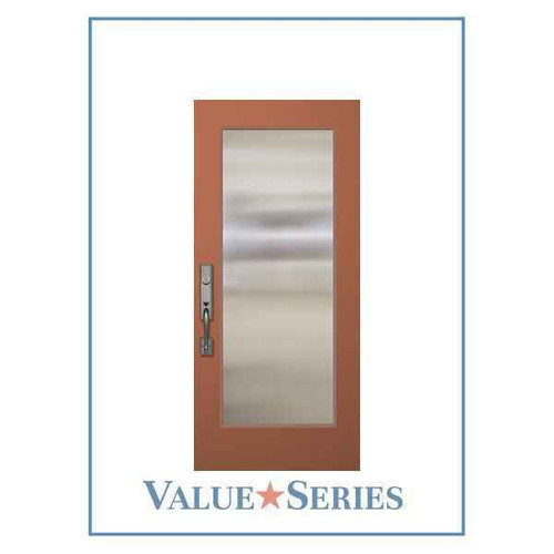 Henson | ValueSeries | Full Lite 1 Lite Flush Glazed Patio Atrium DBL RH SMK 6.5 | 6'8" - DFVFPCL2-HEN-RH-SMK-6.5-83930155