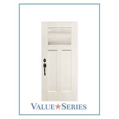 Henson | ValueSeries | Craftsman 1 Lite Wide View Smooth RH WHT 4.5 | 6'8" Tall - FG6366LE-WDV-HEN-RH-WHT-45-83608282