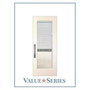 Henson | ValueSeries | Full Lite with Blinds DBL RH BLK 6.5 | 6'8" Tall - DFVFPBL2-HEN-RH-BLK-6.5-83038595