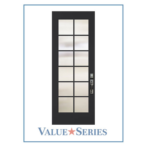 ValueSeries | Full Lite 12 Lite Smooth Flush Glazed Wide View | 8'0