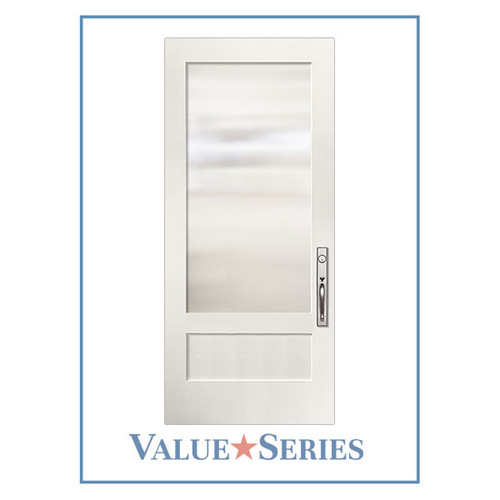 ValueSeries | 3/4 Lite Flush Glazed Wide View 42 in. Door Only | 8'0 Tall