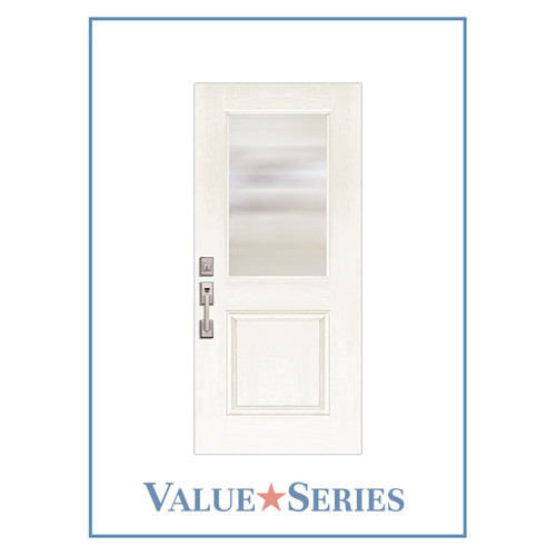 ValueSeries | 1/2 Lite Mahogany 1 Lite Flush Glazed Clear Glass | 6'8