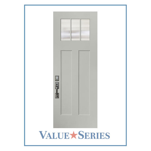ValueSeries | Craftsman Shaker 2 Lite Smooth Wide View | 8'0 Tall