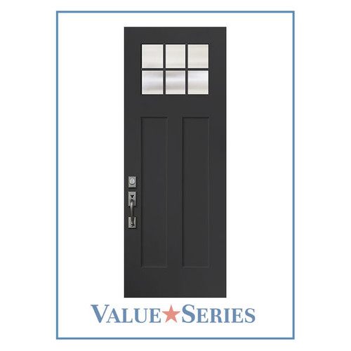 ValueSeries | Craftsman Shaker 2 Lite Smooth Wide View | 8'0 Tall