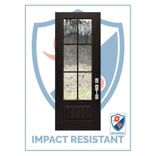 IMPACT RATED DR | 3/4 SDL 6 Lite | 8'0 - MCR18000-SDL6-IMPDR