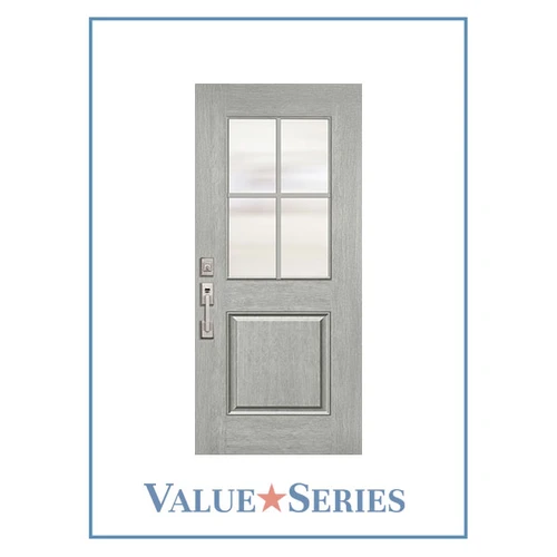 ValueSeries | 1/2 Lite Mahogany 1 Lite Flush Glazed Clear Glass | 6'8