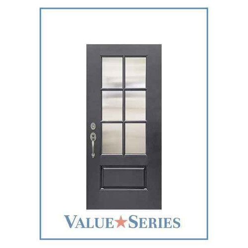 Henson | ValueSeries | 3/4 Lite 6-lite SDL Mahogany LH OAK 6.5 | 6'8" Tall - DFV34D61CL-HEN-LH-OAK-65-83671162