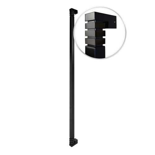 Other Products | 59" Prism Black Barn Door Pull Handle | BarnCraft Pull Handles - HP32DS
