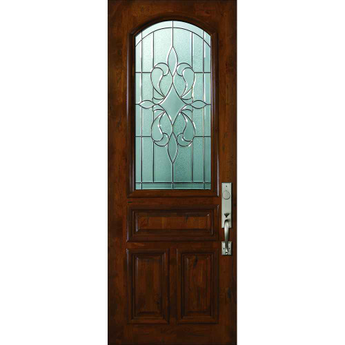 WoodCraft | New Orleans Arch Lite Decorative Glass | 8' Tall - P19142