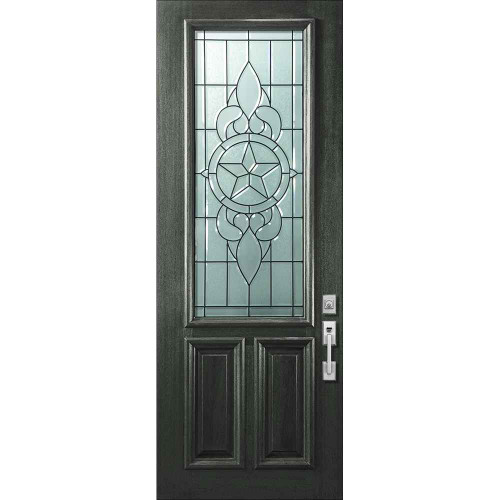 WoodCraft | Brazos 2/3 Lite Decorative Glass | 8' Tall - P17705