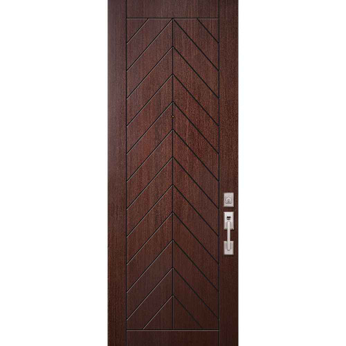 WoodCraft | Chevron Mahogany Solid Contemporary | 8' Tall - PCMCV3080