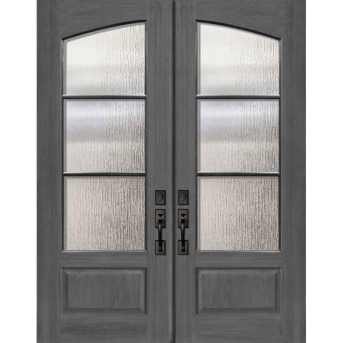 WoodCraft | Square Top Arch Double 3 Lite SDL | 8' Tall - D93000-SDL3