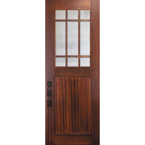 WoodCraft | Craftsman Tall Marginal 9-Lite SDL 1 Panel | 8' Tall - CD3080TD9M1P
