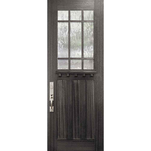 WoodCraft | Craftsman Tall Marginal 9-Lite SDL 3 Panel | 8' Tall - CD3080TD9M3P