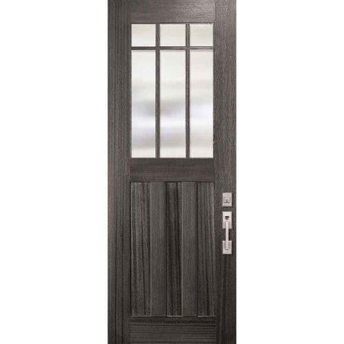 WoodCraft | Craftsman Tall Marginal 6-Lite SDL 3 Panel | 8' Tall - CD3080TD6M3P