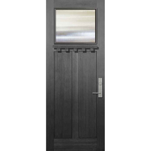 FiberCraft | Mahogany Craftsman 1 Lite Privacy Glass | 8' Tall - MMC83000