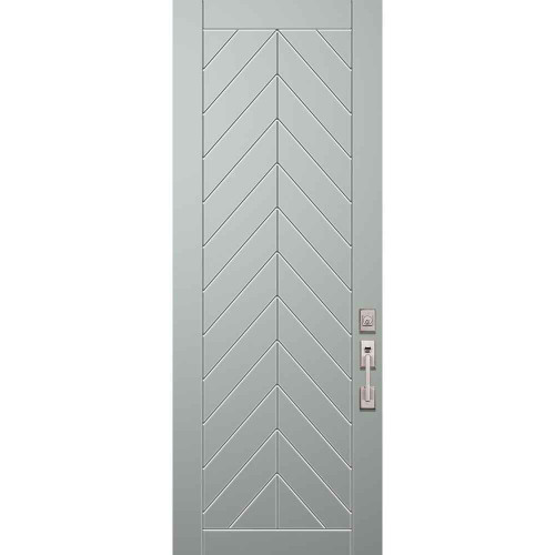 FiberCraft | Chevron Smooth Solid Contemporary | 8' Tall - MSMCV3080